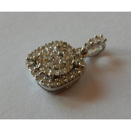 0.75 Karat Natürliche Diamant-Anhänger Weißgold 14K