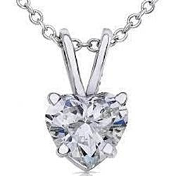 echter heart diamant 2.50Karat anhänger Vorderansicht