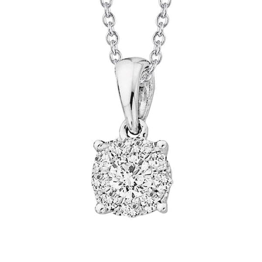 echter round diamant 2.85Karat anhänger Vorderansicht
