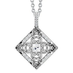Antik-Stil Natürliche Diamant-Anhänger Altschliff Mit Öse Krappen 1.50 Karat