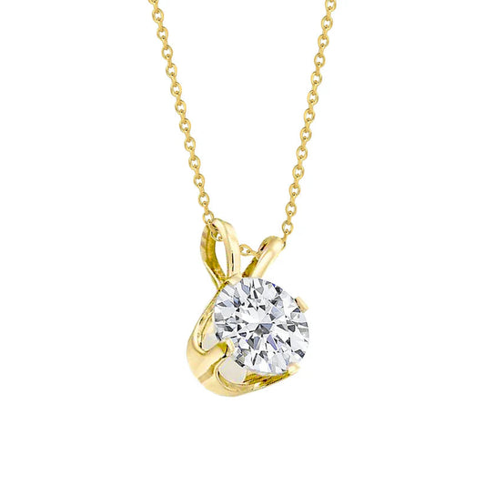 echter round diamant 1.75Karat anhänger Vorderansicht
