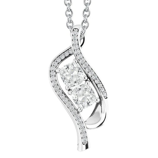 echter round diamant 4.50Karat anhänger Vorderansicht