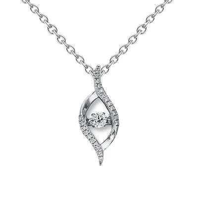 echter round diamant 2Karat anhänger Vorderansicht