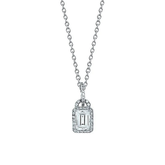 echter round diamant 1.50Karat anhänger Vorderansicht