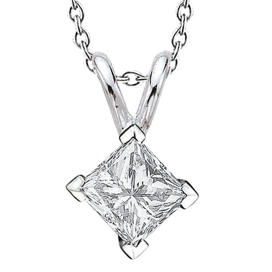 echter princess diamant 2Karat anhänger Vorderansicht