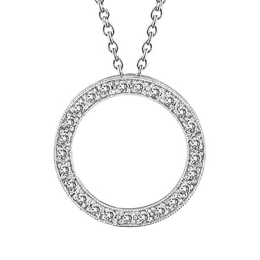 echter round diamant 2.50Karat anhänger Vorderansicht