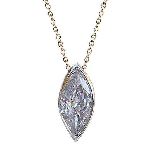 echter marquise diamant 1.5Karat anhänger Vorderansicht