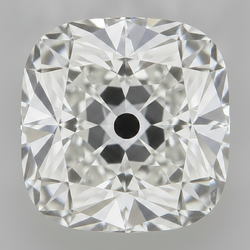 Antiker Old Mine Kissenschliff aus der Erde gewonnener echter 5 Karat F VS1 loser Diamant