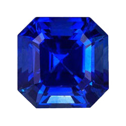 Echter Asscher-Schliff Blauer Tansanit Loose Sapphires Natural