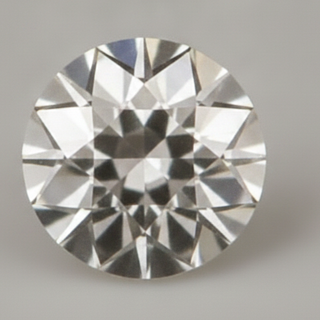 Authentischer 5 Karat Alteuropäischer Schliff Runder aus der Erde gewonnener Natürlicher loser Diamant H VS1