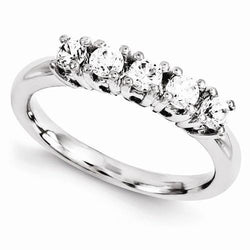 Natürliche Diamant-Verlobungsband 0.75 Karat Damenschmuck Weißgold 14K