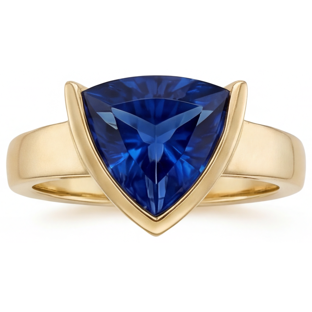 Zeitloser Edelstein-Ring 3 Karat – Hauptansicht