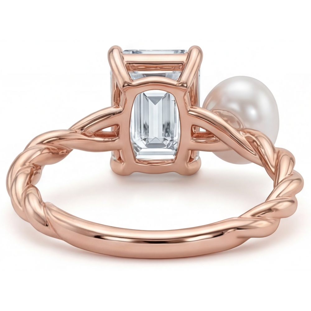 Zeitloser Brillant Schmuck-Ring 1,5 Karat – Profilansicht