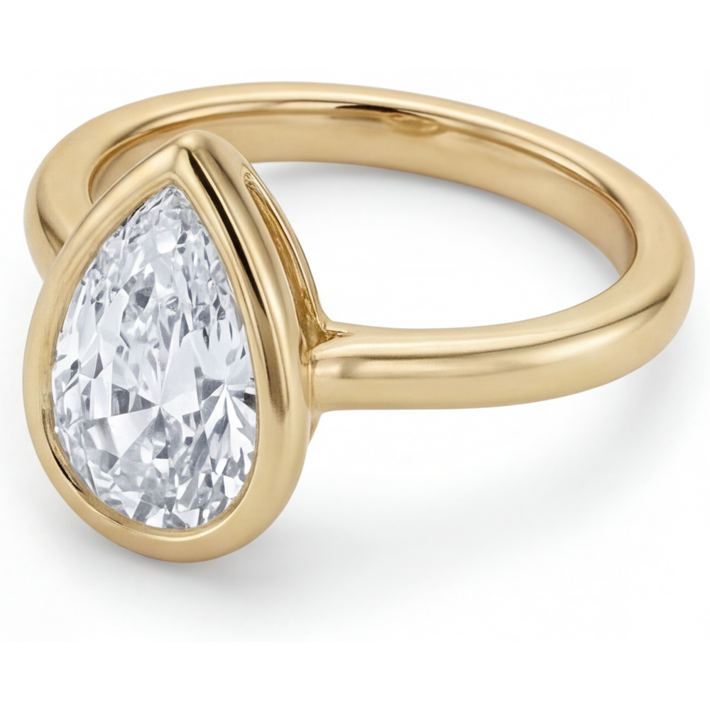 Luxuriöser Brillant Solitär-Verlobungsring 1,5 Karat – Seitenansicht