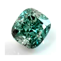 1,5 Karat Natürlicher Kissenschliff Grün Behandelter Loser Diamant