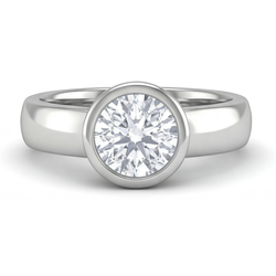Diamant im Rund-Brillant Herrenring 2 Karat – 14K Weißgold