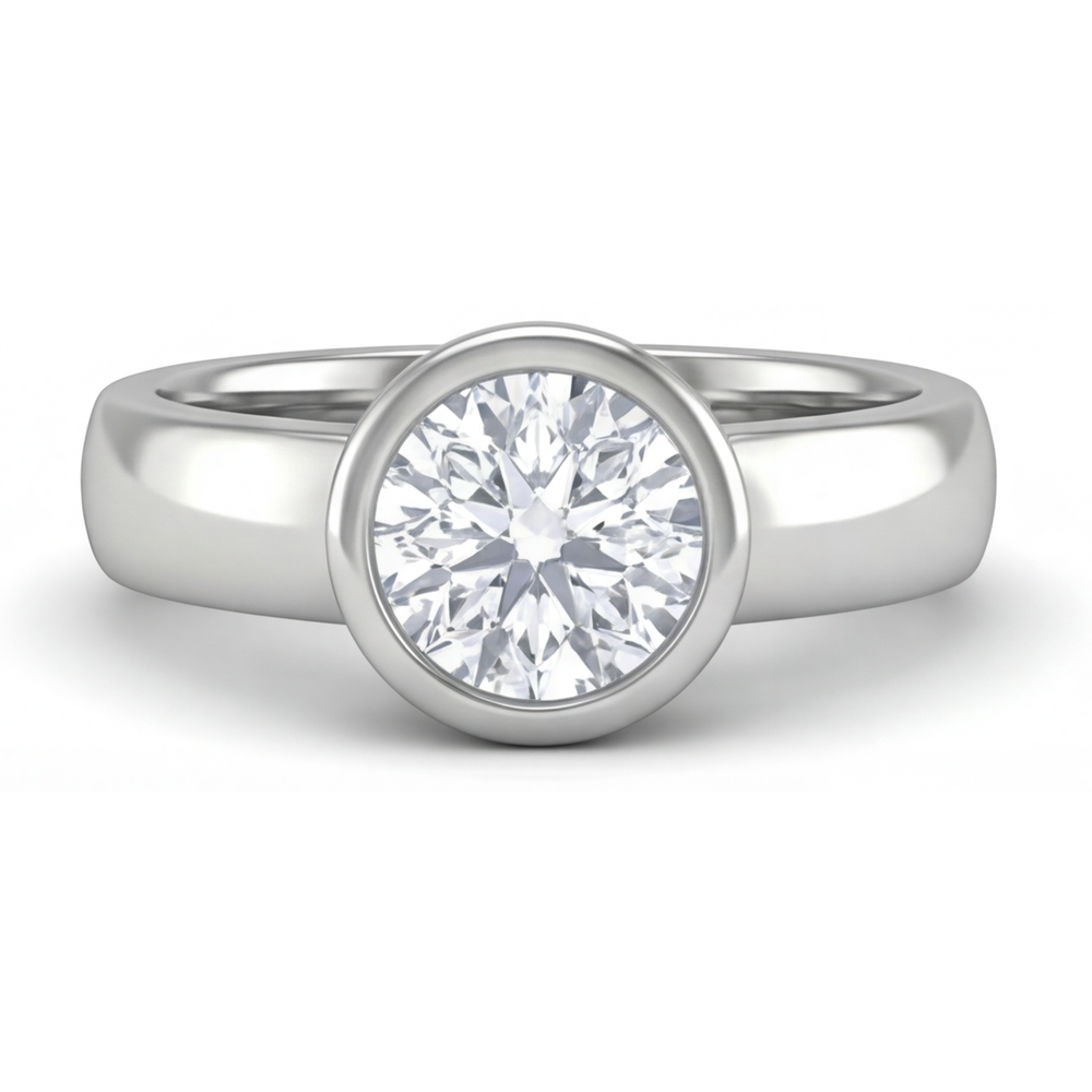 Brillanter Diamant Herrenring 2 Karat – Hauptansicht
