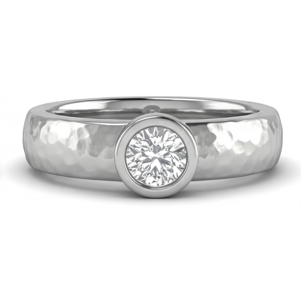 Luxuriöser Männer-Ring 1 Karat – Seitenansicht