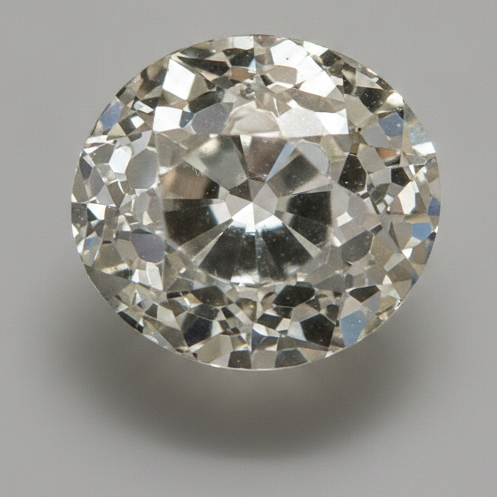 Aus der Erde gewonnen Altschliff Rund H VS1 6 Karat loser Diamant Natur