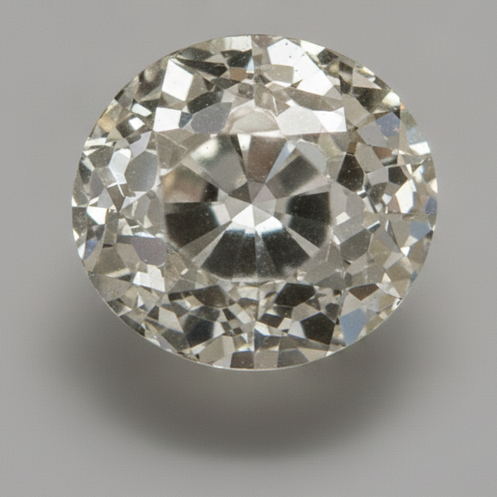 Aus der Erde gewonnen Altschliff Rund H VS1 6 Karat loser Diamant Natur
