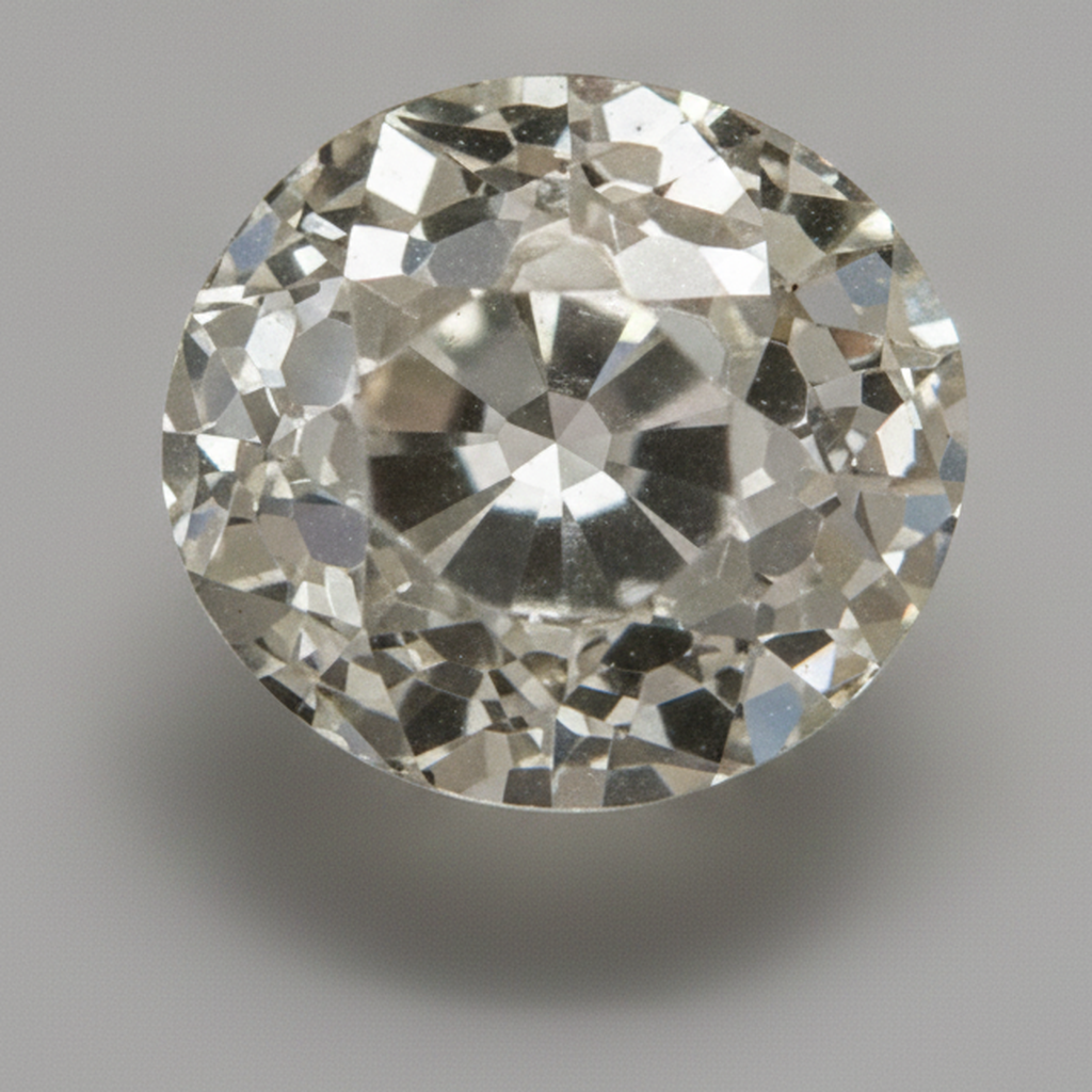 Aus der Erde gewonnen Altschliff Rund H VS1 6 Karat loser Diamant Natur