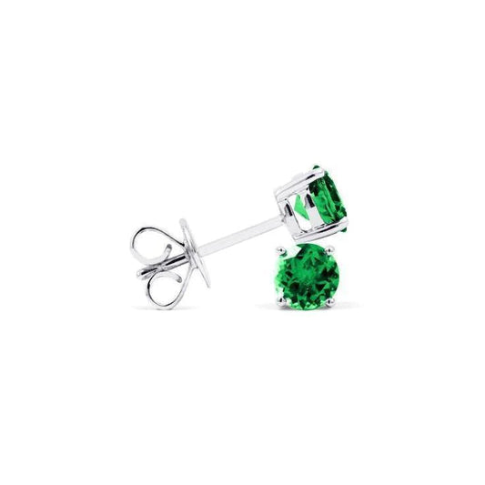 echter round diamant 5Karat ohrring Vorderansicht