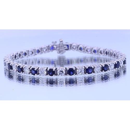 Saphir-Stein-Diamant-Armband