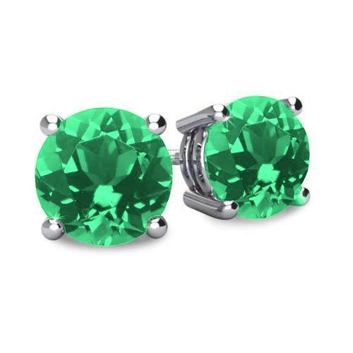echter round diamant 4.50Karat ohrring Vorderansicht