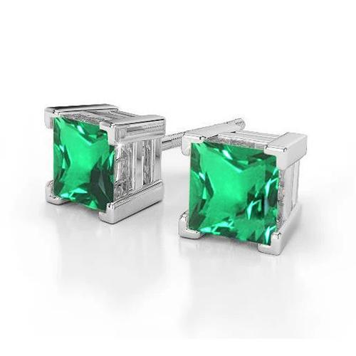 echter princess diamant 8Karat ohrring Vorderansicht