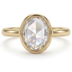 Antiker Rosen-Schliff Einzelstein-Ring – Edler Diamant 5,0 Karat