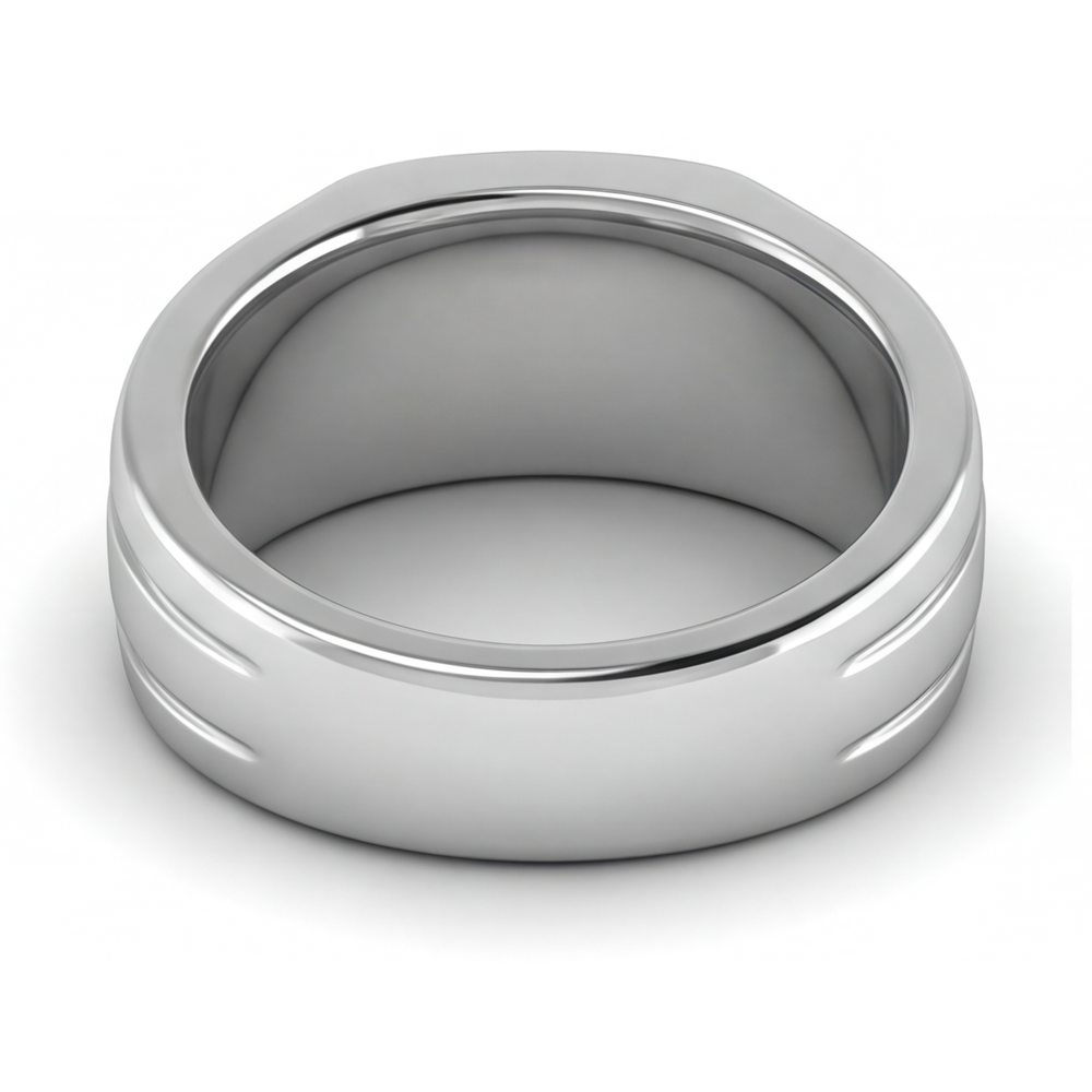 Brillantschliff Edler Diamant Ring in 14K Weißgold – Draufsicht