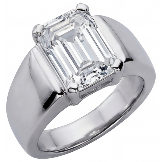 Strahlender Herren-Ring 4 Karat – Hauptansicht