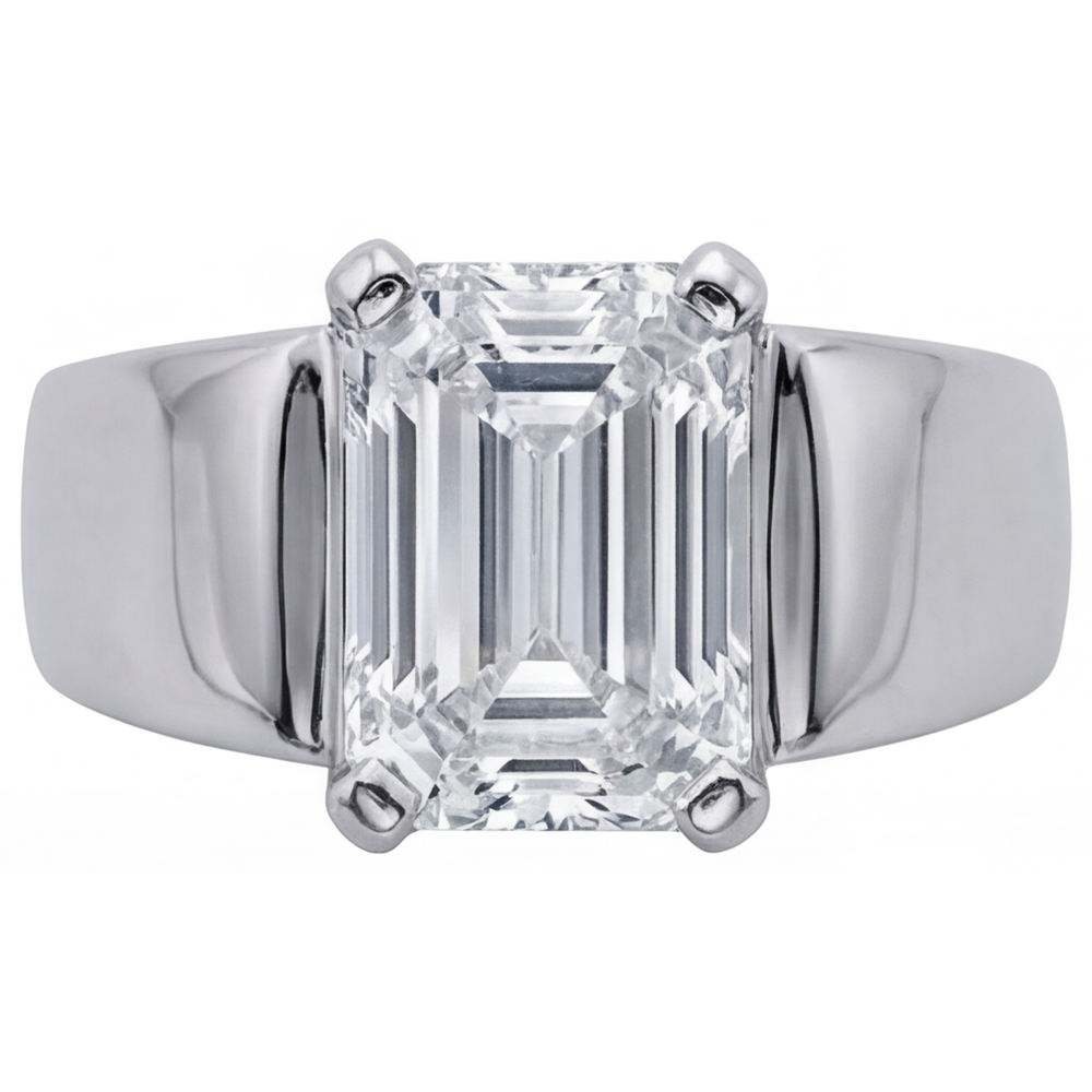 Edler Diamant Herren-Ring – Seitenansicht
