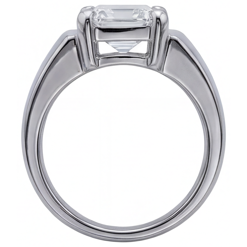 Strahlender Herren-Ring 4 Karat – Draufsicht