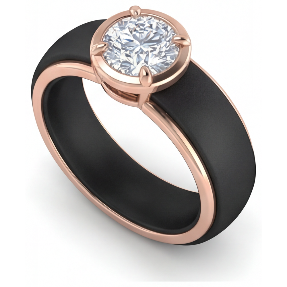 Zeitloser Schmuck-Ring 1,50 Karat – Seitenansicht