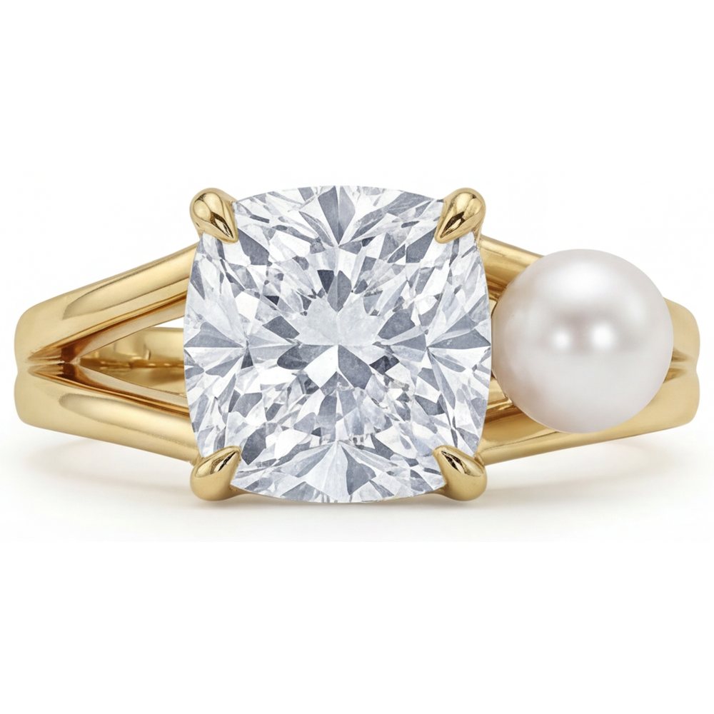 Brillanter Edler Diamant Solitär-Ring 2 Karat – Hauptansicht