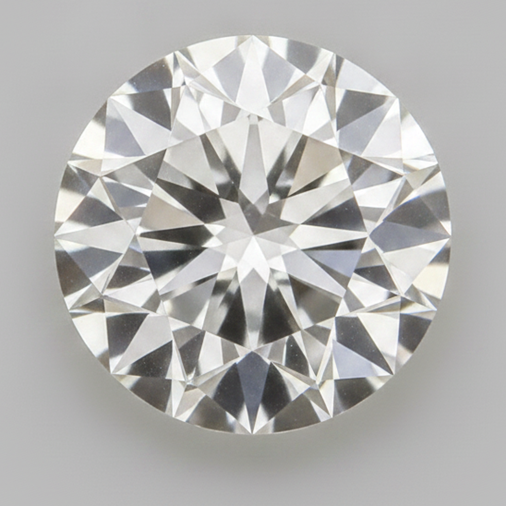 Echter F VS1 2 Karat loser Diamant, natürlich, rund, aus der Erde gewonnen, Alteuropäischer Schliff
