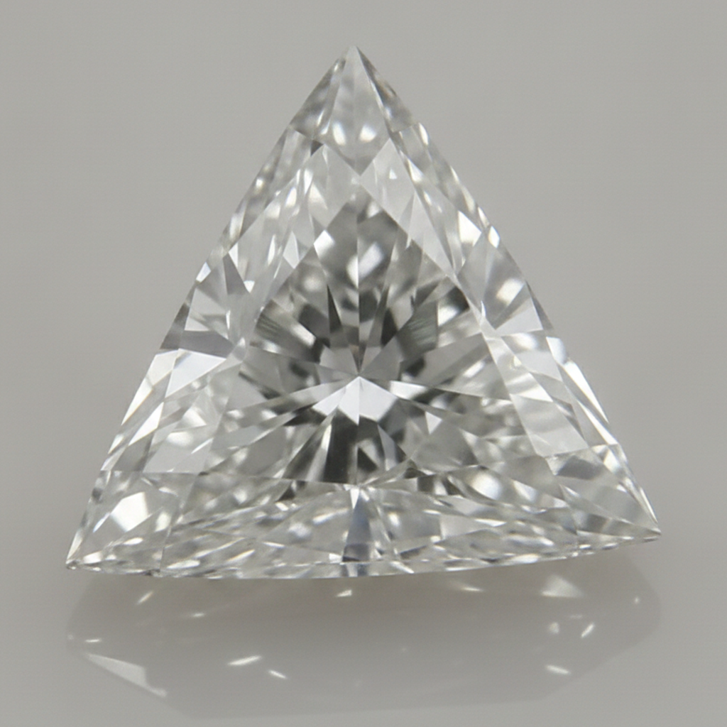 Echter F VS1 4 Karat Trillion-Schliff Natürlicher loser Diamant aus der Erde gewonnen