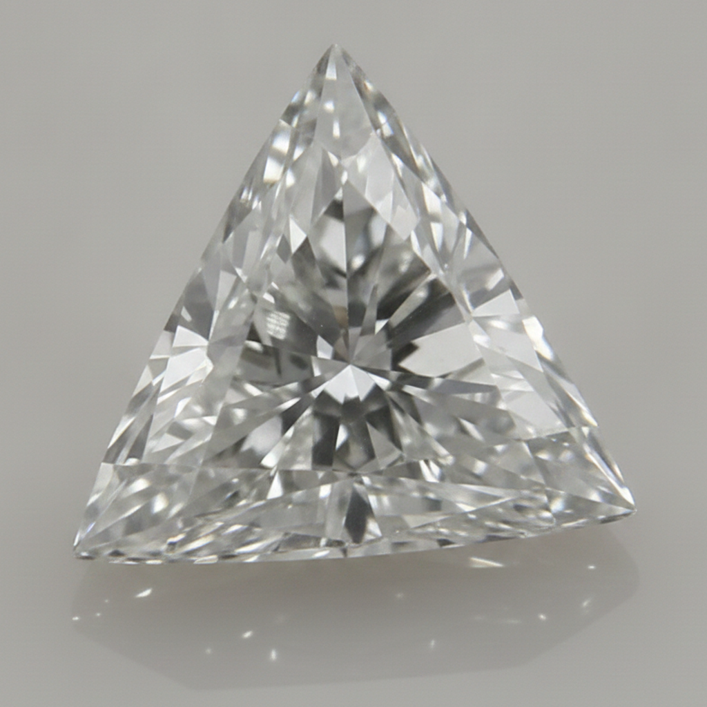 Echter F VS1 4 Karat Trillion-Schliff Natürlicher loser Diamant aus der Erde gewonnen