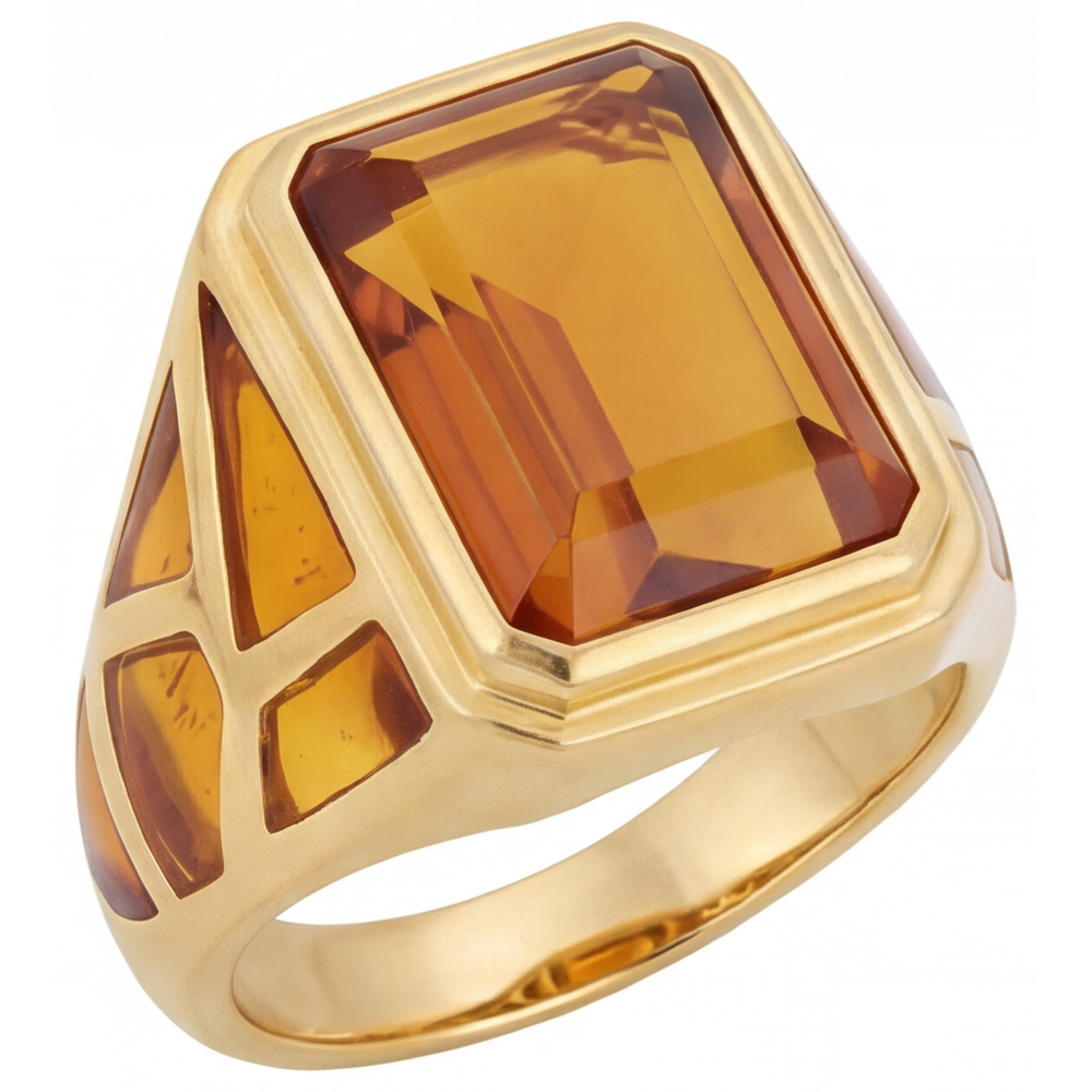 Premium Schmuckstein-Ring 11 Karat – Frontansicht