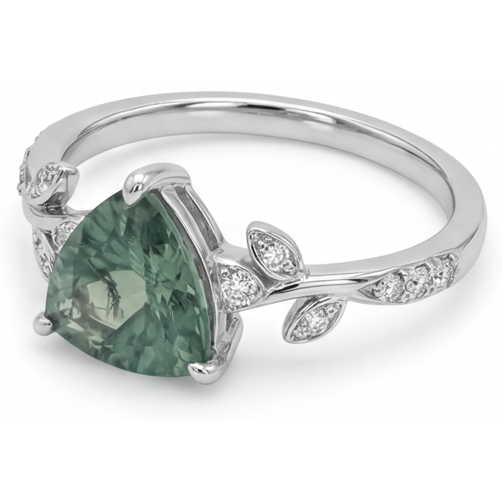 Zeitloser Edelstein-Ring 2,0 Karat – Seitenansicht