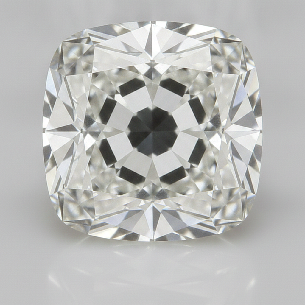 H VS1 4 Karat Authentischer Old Mine Kissenschliff Natürlicher loser Diamant
