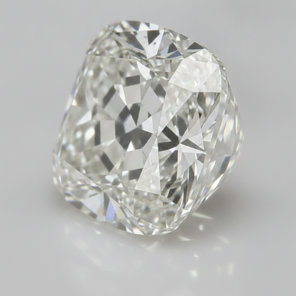 H VS1 4 Karat Authentischer Old Mine Kissenschliff Natürlicher loser Diamant