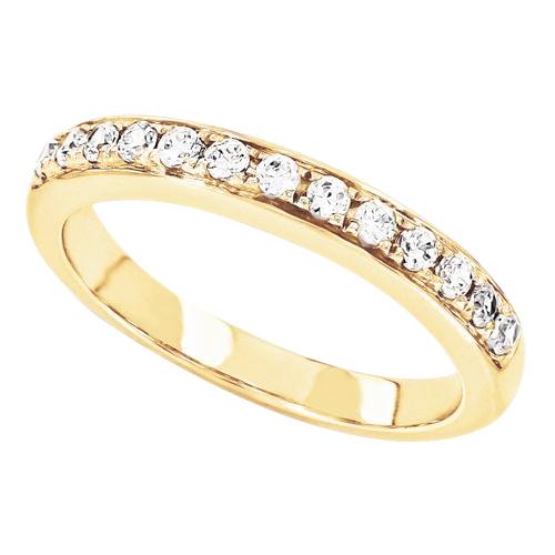 Echte Diamantband 0.65 Karat Gelbgold 14K Neuer Schmuck