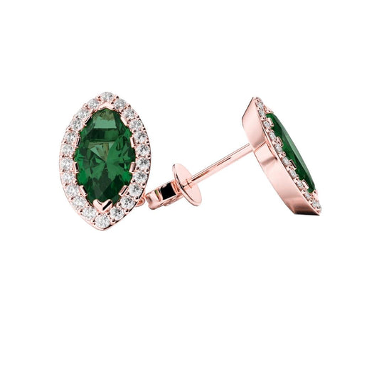 echter oval diamant 4.90Karat ohrring Vorderansicht
