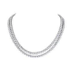 2-Reihige Natürliche Diamant-Halskette