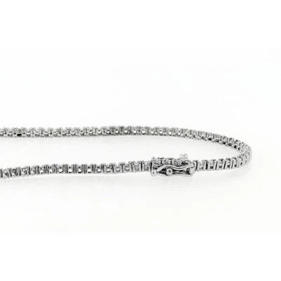 30 Karat Extra lange Echt Diamanten Tennis Halskette Strang Schmuck 81 Cm
