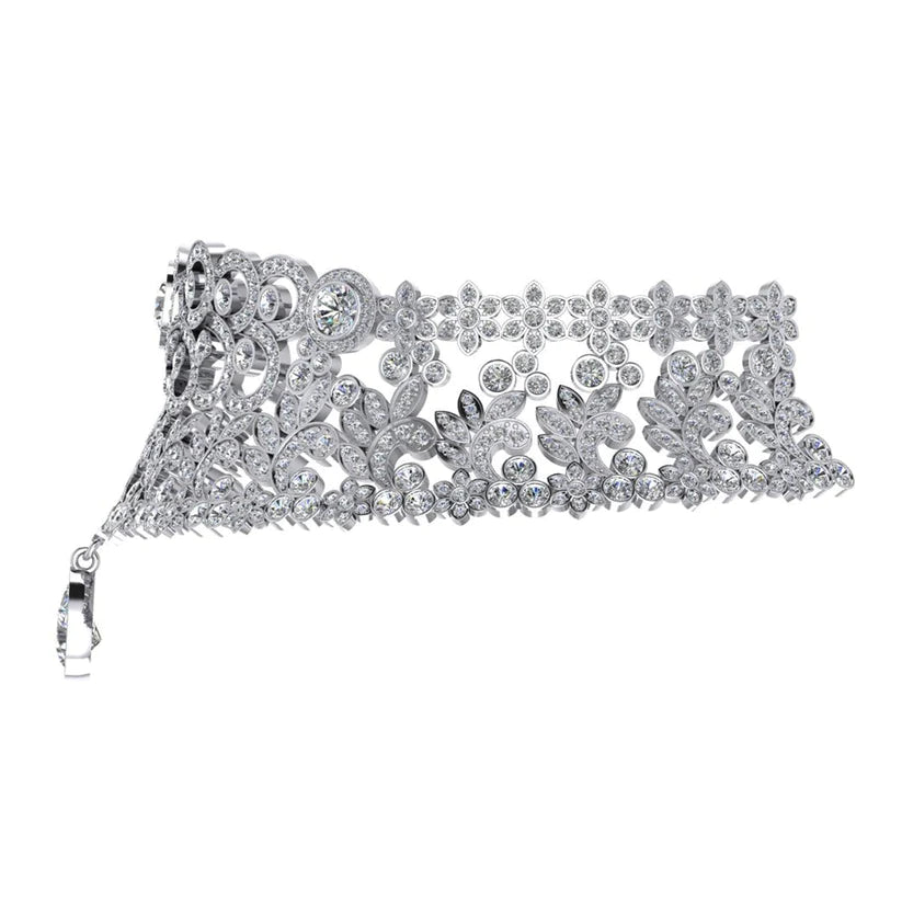 Teuer Echte Diamant Choker 