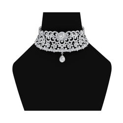 Teuer Echte Diamant Choker Halskette