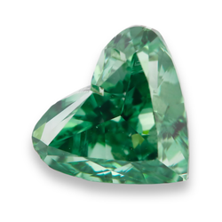 Natürlicher 2 Karat Herzschliff Grün Veredelter Loser Diamant